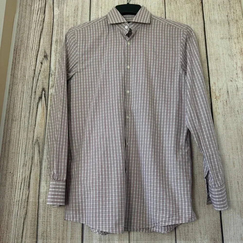 Hugo Boss Mens Sharp Fit Button Up shirt size 15 (32/33) - Picture 3 of 15